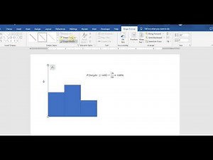 Histogram: How to Insert Math Symbol and Shapes into MS Word Document| Math SBA