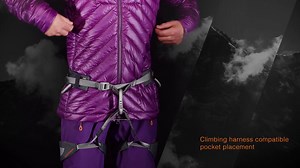 Not only on the Eiger, but in high mountain terrain all over the world, on cool days, you need to take along a warm, lightweight insulating jacket that fits under a hard shell and can also be worn as an outer layer. http://bit.ly/eigerjoch-advanced-in-hooded-jacket-women | Mammut