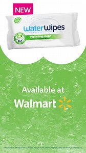 Try our NEW Hydrating Clean wipes! Made with aloe vera extract to refresh after a day at the park. Available in-store and online at Walmart. | WaterWipes