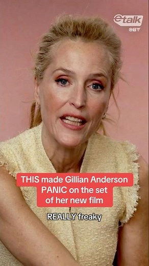 THIS made Gillian Anderson PANIC on the set of her new film