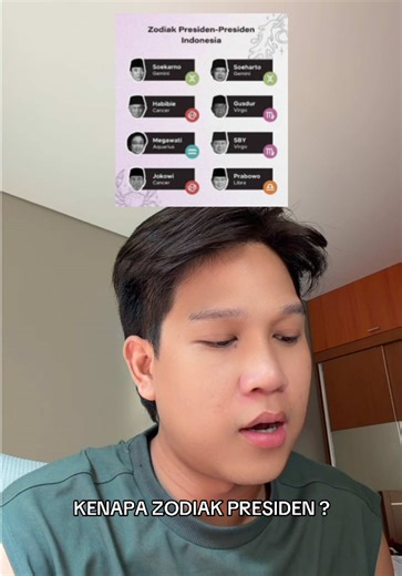Zodiak presiden di indonesia apa aja ? | zodiac sign