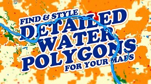 How to find (and style!) detailed water polygons for your map