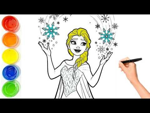 How to draw Elsa Step By Step - Elsa Drawing Easy