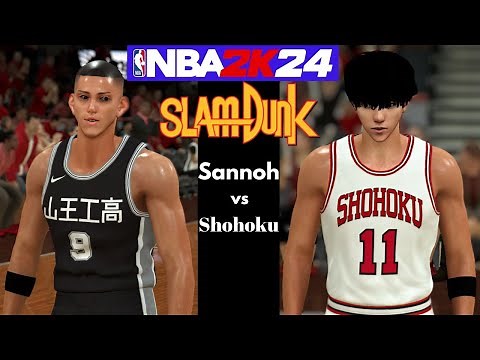 Slam Dunk | Sannoh vs Shohoku l Hall of Fame Mode | NBA 2K24 PC Gameplay | 1080P 60FPS