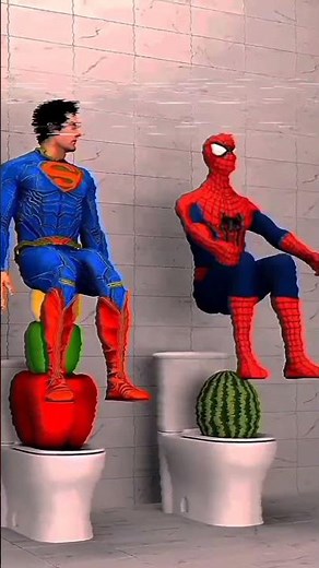 spider man potty #animatedcartoon #spiderman