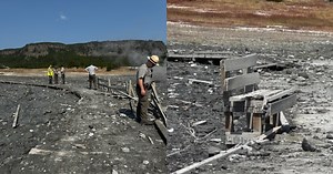 WATCH: Aftermath of Biscuit Basin explosion seen in National Park Service photos