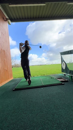 Pre-tourney off the tee practice dialed… #golf #drivingrange #golfswing #golftok #tournament