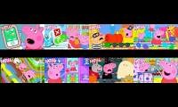 Mix of 8 videos from youtube : Peppa pig tales 8 parison video very good