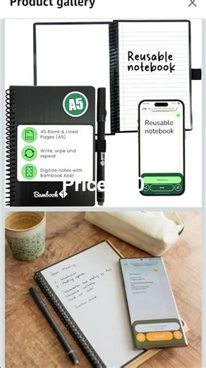 Original – A5 Digital Notebook with Pen - Blank & Lined Whiteboard Writing Book – Electronic Noteboo
