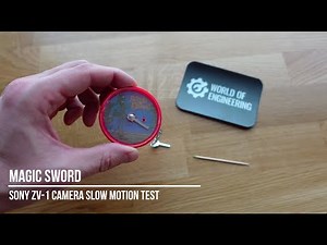Magic Sword - Slow motion 250, 500, and 1000 fps - Sony ZV-1 Camera Test