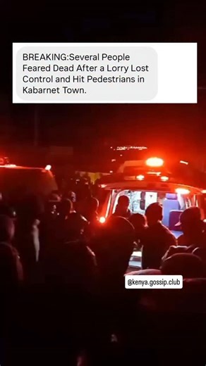 From our DMs: Several people are feared dead after a lorry reportedly lost control and hit pedestrians in Kabarnet Town. | Kenya gossip club