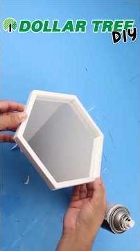 Transform This Dollar Tree Mirror Into A Beautiful Tray ➡️ #diy #homedecor #dollartree