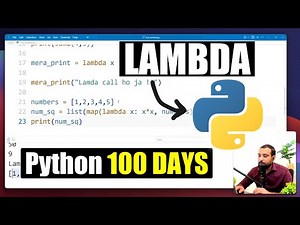 Python Lambda Function with Map | Filter | Reduce Functions | Python 100 Days SERIES