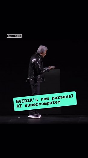66K views · 530 reactions | DIGITS is a personal AI supercomputer that can handle huge AI models, up to 200 billion parameters, all while running from a standard power outlet. It uses NVIDIA’s new GB10 Grace Blackwell Superchip, which will allow users to develop and test AI models locally. These functions historically used to need larger processing power systems to work, but now is sized perfectly be atop a desk. #ces #nvdia #ai #supercomputer #tech | The Verge | Facebook