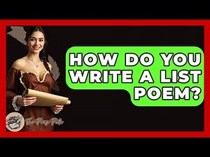 How Do You Write A List Poem? - The Prose Path