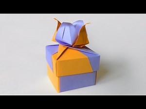 How to make an ORIGAMI FLOWER BOX