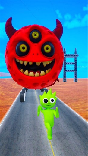 Paw Patrol & Dino Rescue Team SAVE Lime Sprunki from Moon Cars! | BeamNG.drive