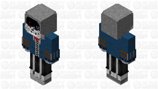 dust sans (waterfall encounter) Minecraft Skin
