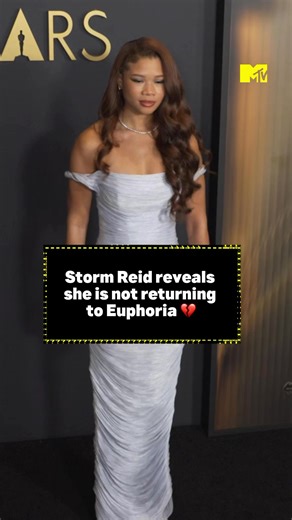 Zendaya’s screen sister Storm Reid will not be returning for Euphoria season 3 😢 Crying because we never got a Gia episode ❤️‍🩹 #stormreid #zendaya #euphoria #giabennett #euphoriaseason3 #mtvceleb | MTV UK
