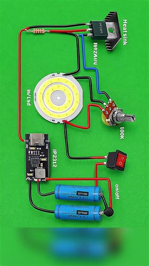 How to Make Portable Rechargeable LED Backup Light #Electronics #LEDLight