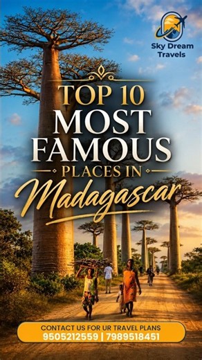Top 10 Most Famous Places In Madagascar | Sky Dream Travels | #travel #madagascar