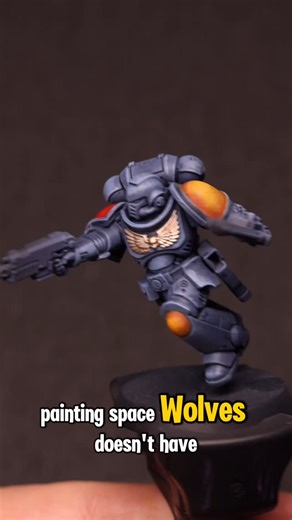 Brush and Banner | Learn Warhammer Miniature Painting on Instagram: "Want an stress-free way to paint your Space Wolves without needing an airbrush? In this short, I’ll walk you through a fast and beginner-friendly Space Wolves 40k paint scheme using Citadel The Fang, Army Painter Cloudburst Blue Speedpaint, and dry brushing Army Painter Wolf Grey to create an awesome paint scheme. Then we’ll build smooth yellow accents using Army Painter’s Wicked Pink, Potion Pink, and Zealot Yellow Speedpaint 