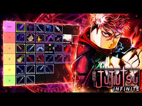RANKING EVERY WEAPON ⚔️ Jujutsu Infinite Cursed Tool Tier List (Lunar Update)