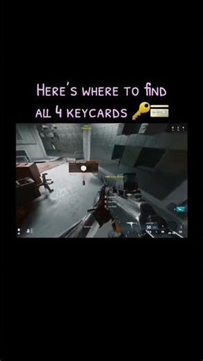 Location of all 4 keycards in rebirth- hope it helps! 🎮🔑#rebirthislandclips #gamergirl #keycards