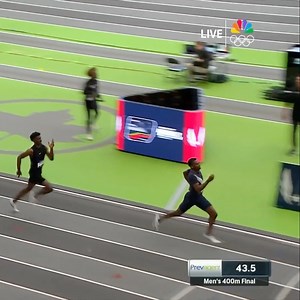 What a race! Chris Bailey wins a thrilling 400m to take the national title. 📺 NBC & Peacock | NBC Olympics & Paralympics