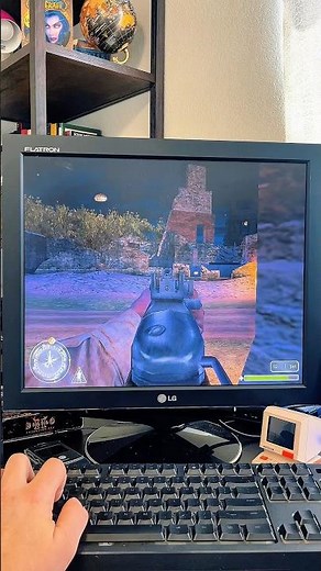 Call of Duty 1 gameplay on my retro Alienware setup #codclips #oldgames #gaming #codwwii