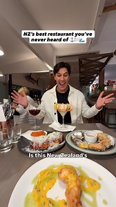 Is this NZ’s best hidden restaurant? 🦞✨ Hidden in Ōhope Beach is Fisherman’s Wharf, with incredible views over Ōhiwa Harbour 🌊 Standouts for us were the fresh oysters 🦪, lobster tail 🦞, wagyu steak 🥩, seared snapper 🐟 and the sticky date pudding sealed the deal 🍮🔥 If you’d rather takeaway, you can order classic Kiwi fish & chips from the same kitchen and enjoy them by the beach 🏖️ Add this Bay of Plenty foodie gem to your New Zealand bucket list before the secret gets out! 📍 Fisherman’