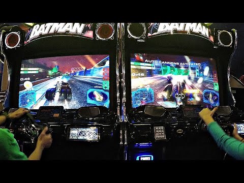 Batman Arcade Video Game 2 Player Racing Versus Bane Completed レースゲーム