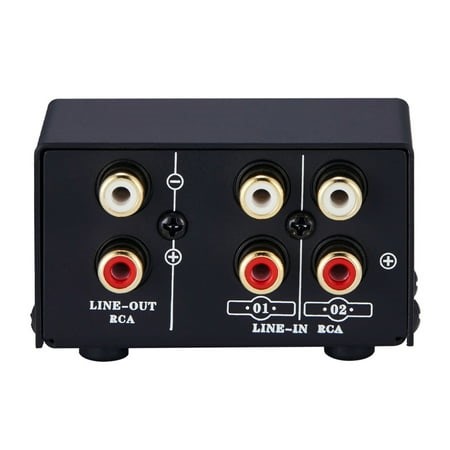 Selector,Stereo Audio Splitter A/b Switch Stereo Rca 2 In 2 In 1 Between Computer And Box With No Splitter Box With Switcher Rca 2 / 1 In No Rca Between Out / 1 Audio Switcher Rca In 2 Out - Walmart.ca