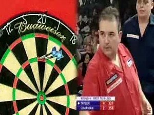 Phil Taylor 9 Darter at UK Open 2004