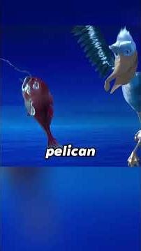 Pelican catching fish#anime