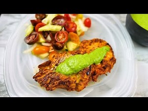 Chicken Breast with Creamy Green Sauce | Peruvian Chicken w/ Green Sauce | Aji Verde | Quick Dinner