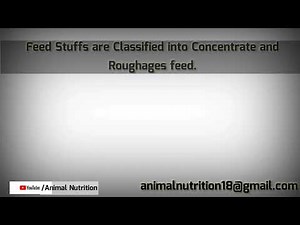 Classification of feed stuff