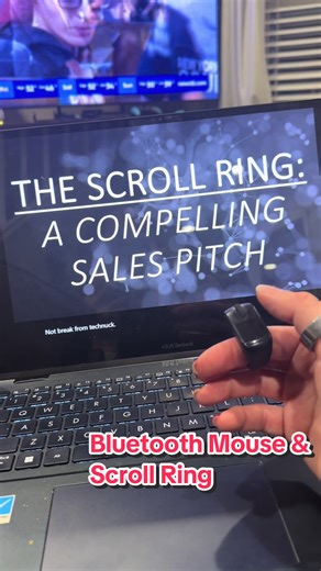This little scroll ring is WILD. It’s a Bluetooth mouse   precision touchpad you wear like a ring — perfect for presentations, teaching, or scrolling through slides without being stuck behind your laptop. Smooth, accurate, and honestly kinda futuristic. 🔥 If you do any presenting at all… grab one while it’s still on this Q4 deal. #CreatorPicks #HolidayDeals #TechTok #GiftsForHim #GiftsForHer