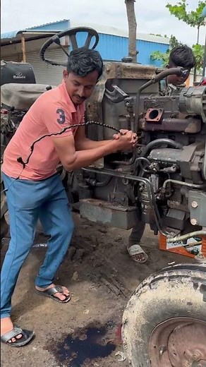 Hydraulic pressure check || tractor mechanic 🧑‍🔧 mh juber inamdar￼ ￼￼