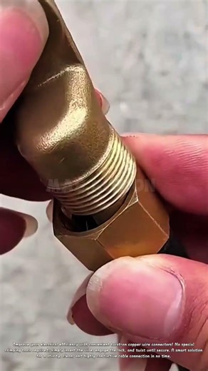 The easiest way to install cable lugs without crimping pliers.