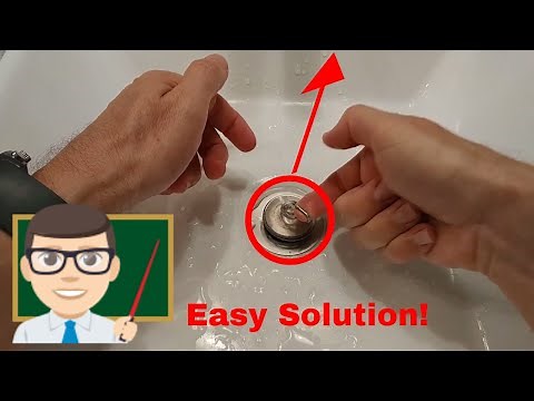 How to remove a stuck pop up sink plug easily?