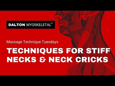 Massage Technique for Crick in the Neck and Neck Pain