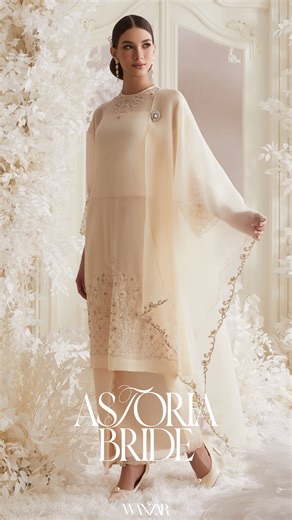 The modern bride, reimagined. Astoria Bride from Wanzar Bride Series 2025 brings a new kind of royalty — clean lines, sculpted power, and timeless sophistication. For the woman who wears tradition like a crown. #WanzarBrideSeries2025 | Wanzar