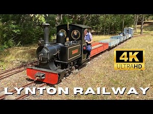 On board behind a 12 Inch Gauge Steam Locomotive, Lynton Railway, 25/2/2022 (4K)