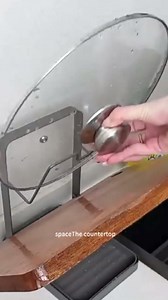 Lethargic Kitchen Pot Lid Storage Rack, Upright Lid Storage Rack with Drip Tray for Cooking, Multifunctional Lid and Utensil Rest, Countertop Organizer for Pots, Pans & Spoons (White, Double-layer)