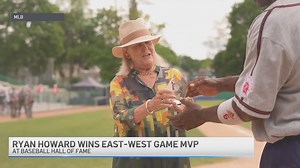 206K views · 3.3K reactions | Did you see this from over the weekend? Former Phillies great Ryan Howard still has an amazing swing. He was named the MVP for the East West game in Cooperstown New York at the Hall of Fame. They are honoring the Negro leagues. All these years after retiring and Ryan Howard can still swing it. He hit a 3 run homer! | John Clark | Facebook