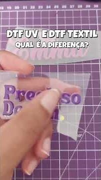 NÃO confunda DTF UV com Têxtil! Veja a diferença. ⚠️ #dtfuv #dtftextil #personalizados #sublimação