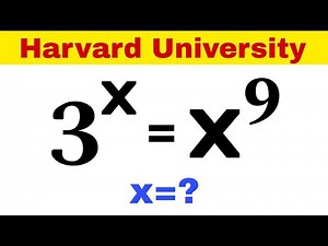 Harvard University Entrance Exam | A Nice Exponential Olympiad Math Problem