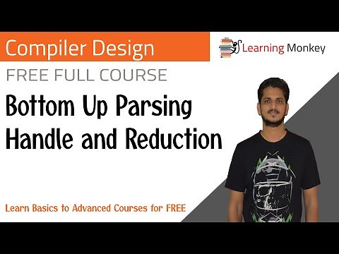 Bottom Up Parsing Handle and Reduction || Lesson 26 || Compiler Design || Learning Monkey ||