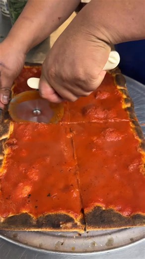 Timmy Tomato Pie w/ Burrata! #pizza #heychewy #hotandcrispy #pipinellispizza #italianfood #hudsonvalley #pizzagram #pizzalovers #poughkeepsie #pizzeria #burrata | Pipinellis Pizza